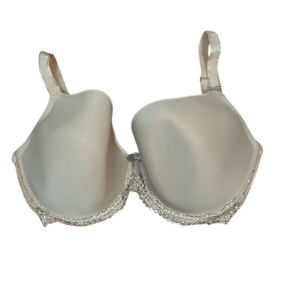 Wacoal Beige Bra with Lace, underwire, 36H - Picture 1 of 5